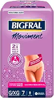 Roupa Íntima Bigfral Moviment Feminina G/XG 7 Unidades