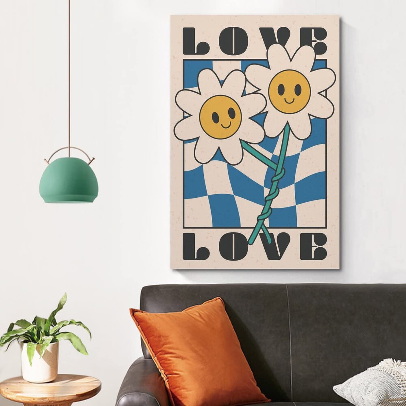 1 Póster Flor Sonriente, Lienzo Arte Habitación Niños, Cuadro