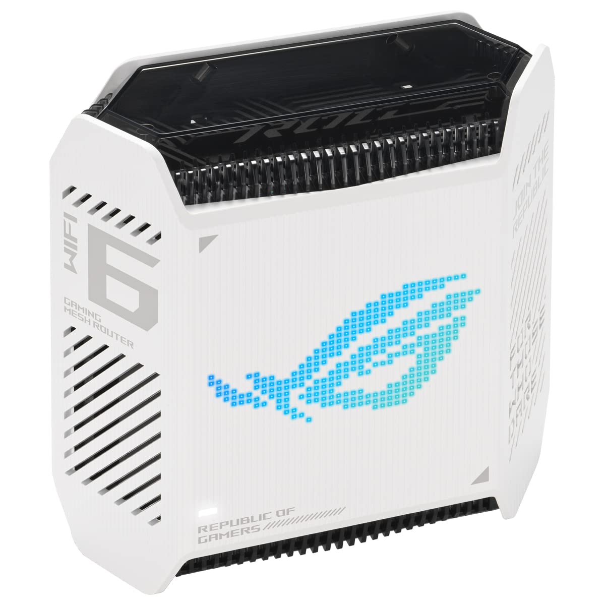 ASUS GT6 Blanc - Pack de 1 - Routeur Gaming Wi-FI 6 Triple Bande AX10000-260m2, WiFi 10Gbps, Port WAN 2.5G, VPN Fusion, accélération des Jeux à Triple Niveau, AiProtection Pro et Instant Guard Wi-Fi 6 - AX10000 GT6 x1 White