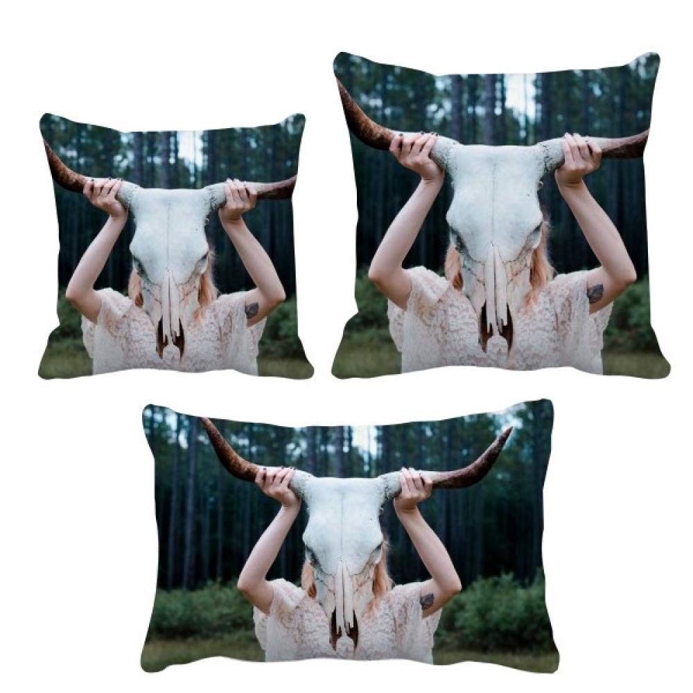 Coussin de couverture imprimé motif forestier pour canapé
