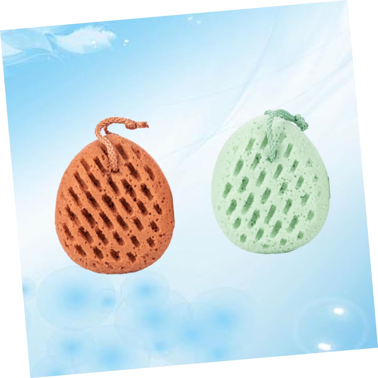 FRCOLOR 4 esponjas exfoliantes para limpiar la esponja de baño natural, de luffa, accesorios de baño, toalla de, toalla, cuerpo, flor de, bebé