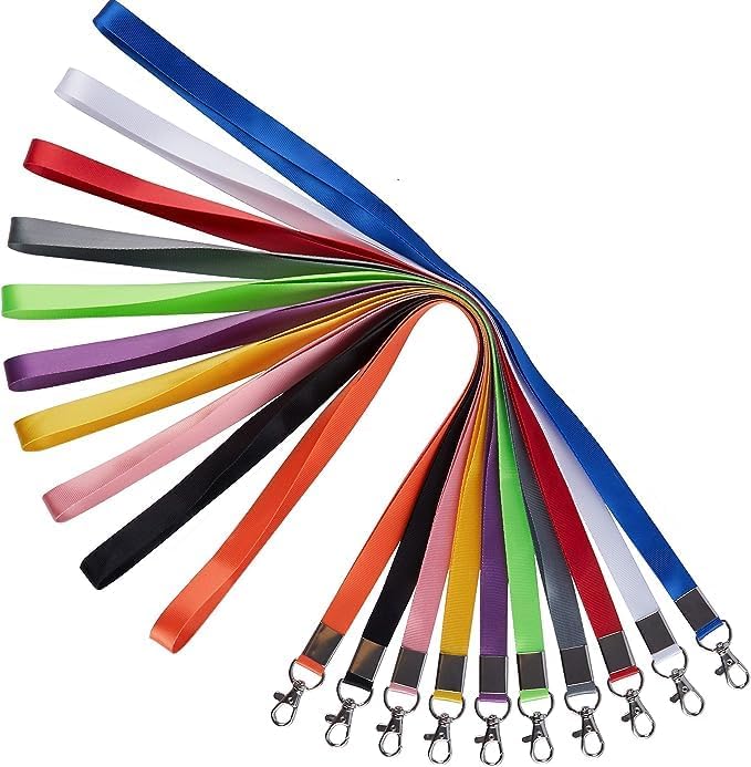 Image of 24mm or 1 inch thick Lanyards with Badge Clip