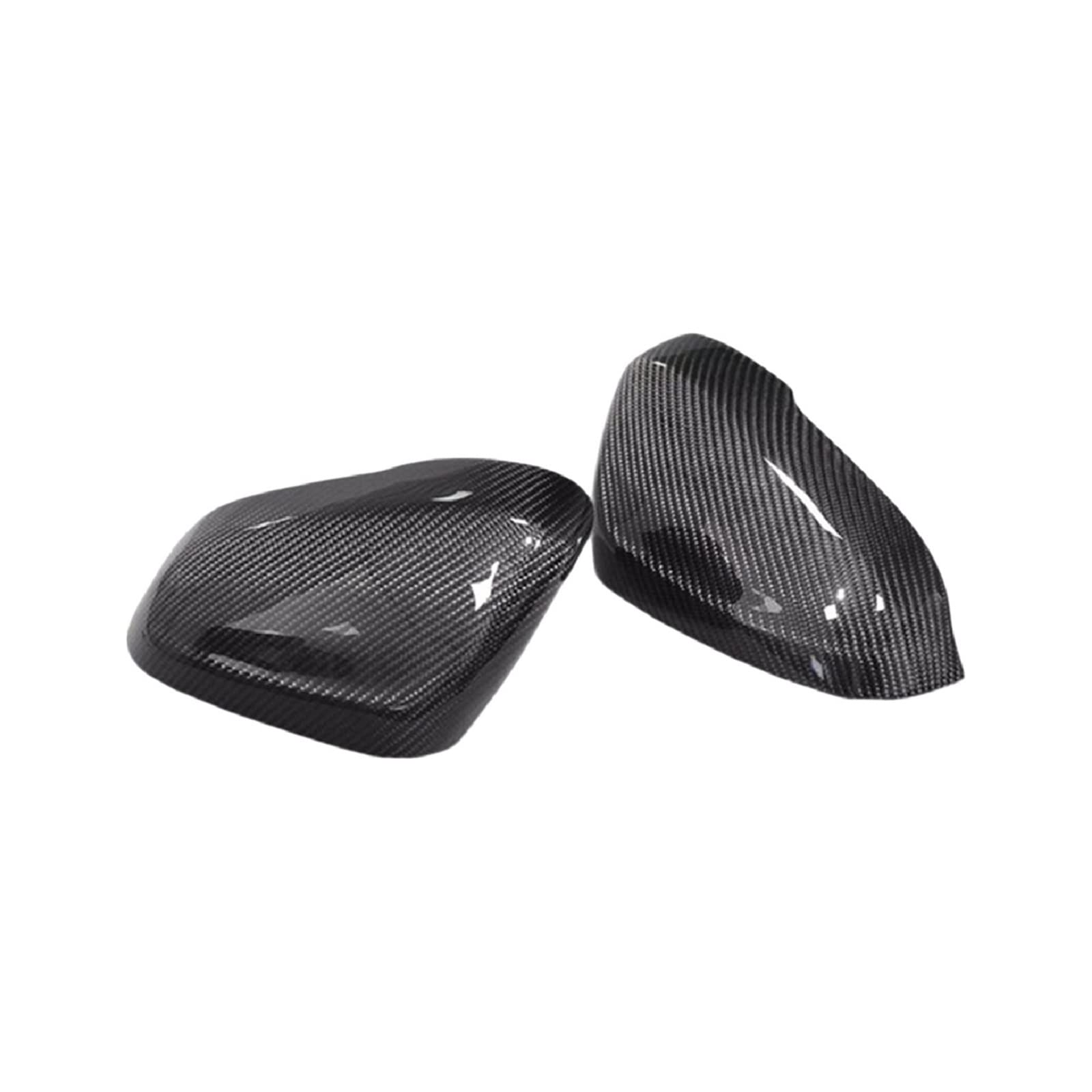 Car Carbon Fiber Side Rear View Mirror Cover Trim Compatible For S60 S60L S80L V40 2014-2019