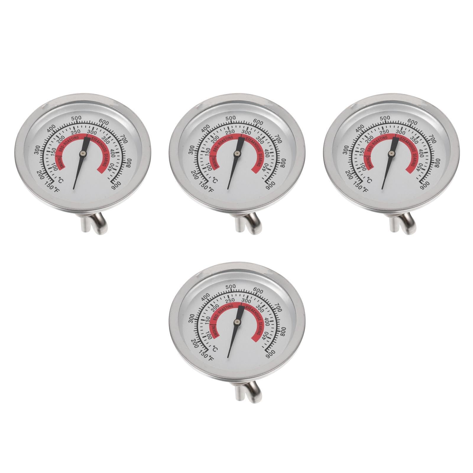 Toddmomy 4piezas De Horno Bimetálico De Medidor De Temperatura Para Cocina y Barbacoa Fácil Lectura y Uso Práctico