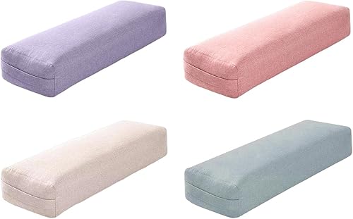 Miniatura 2 de Generic Cojín de apoyo prémium para yoga para mayor comodidad, almohada de meditación rectangular larga con asa de transporte