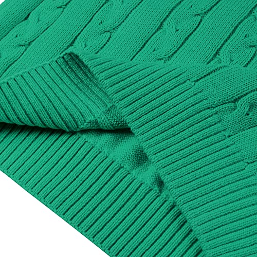 Image of Kid Nation Boys Sweater Cotton Quarter Zip Sweater Kids Cable Knit Pullover | Casual 1 /4 Zip Sweater for Child 3-14 Years (Previously Amazon Essentials)