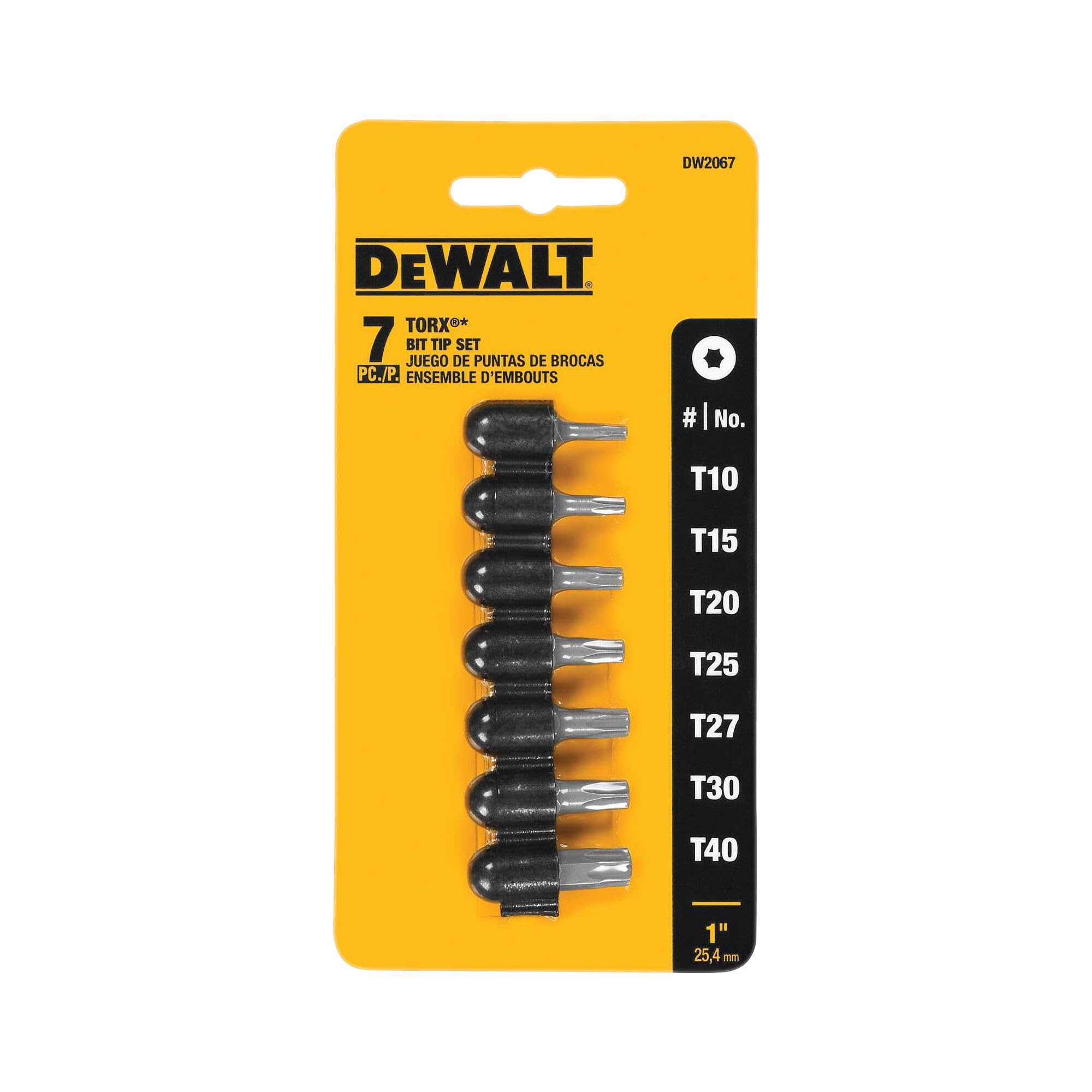 DEWALT DW2067 Torx Insert Bit Set, 7-Piece - Screwdriver Bit Sets