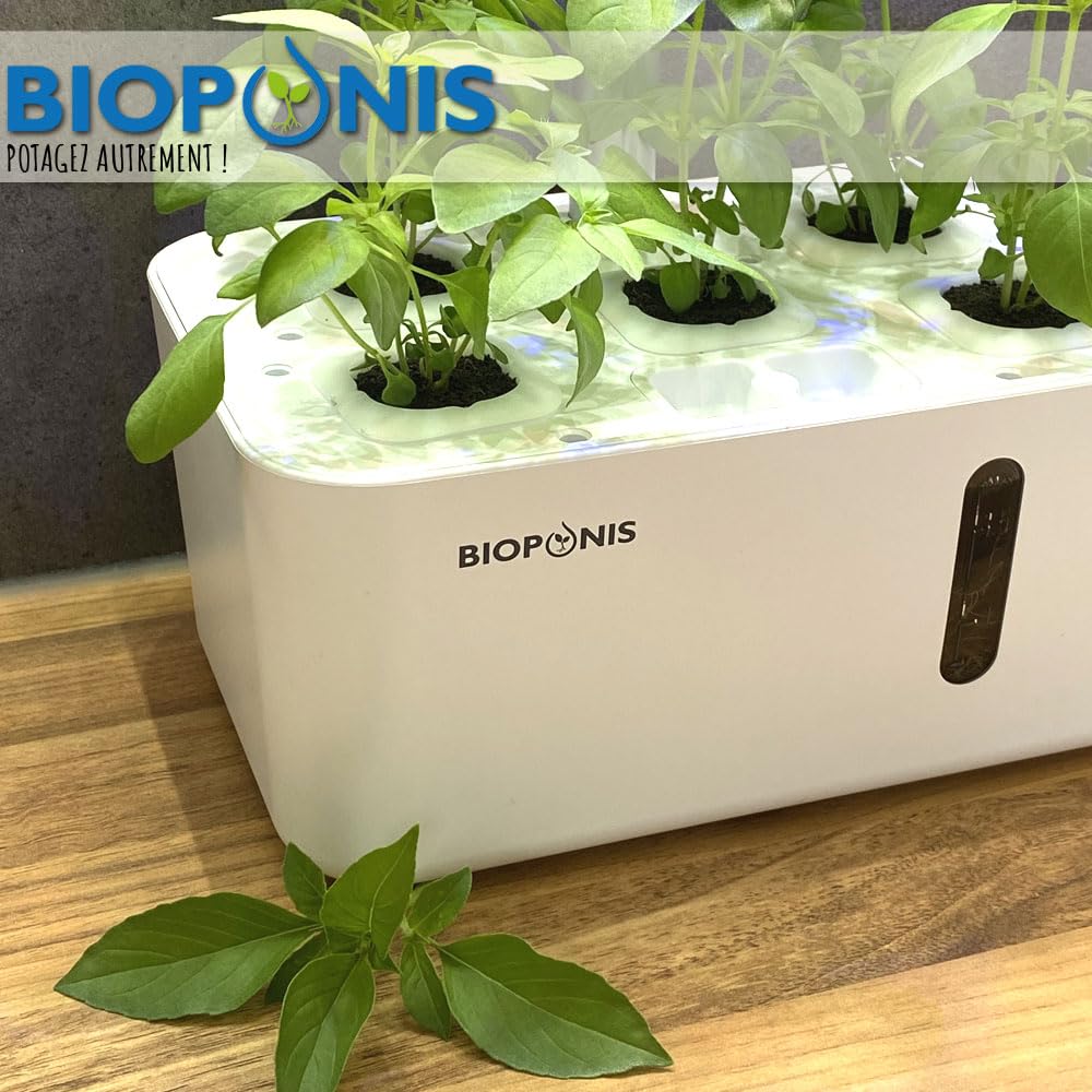 Eden Blanc - Orto da Interno Idroponica per Piante Aromatiche - 5 Piazzole di Coltivazione