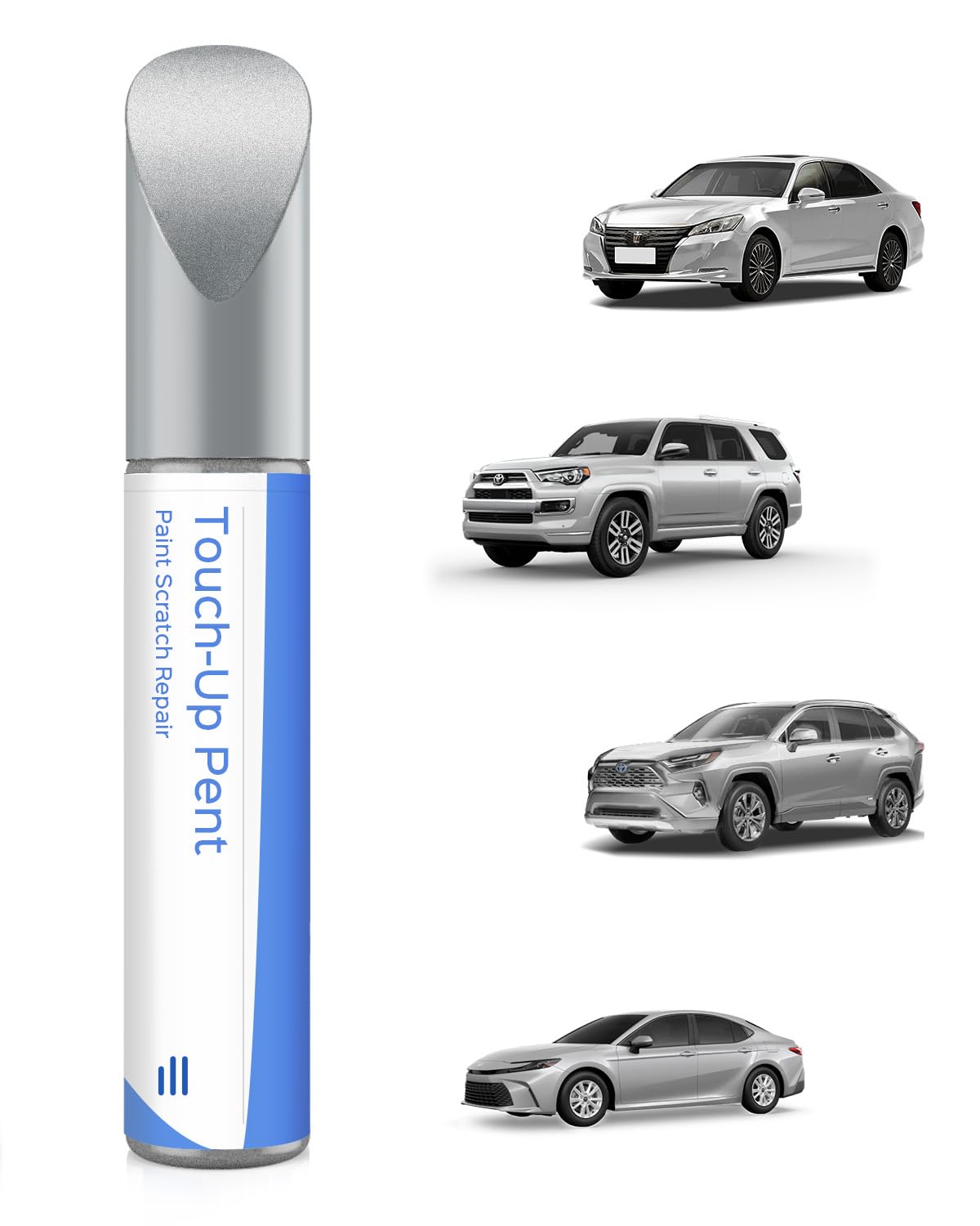 1D4 Pewter Metallic Touch Up Paint Compatible with Toyota Exact Match Chips and Nicks Touch Up