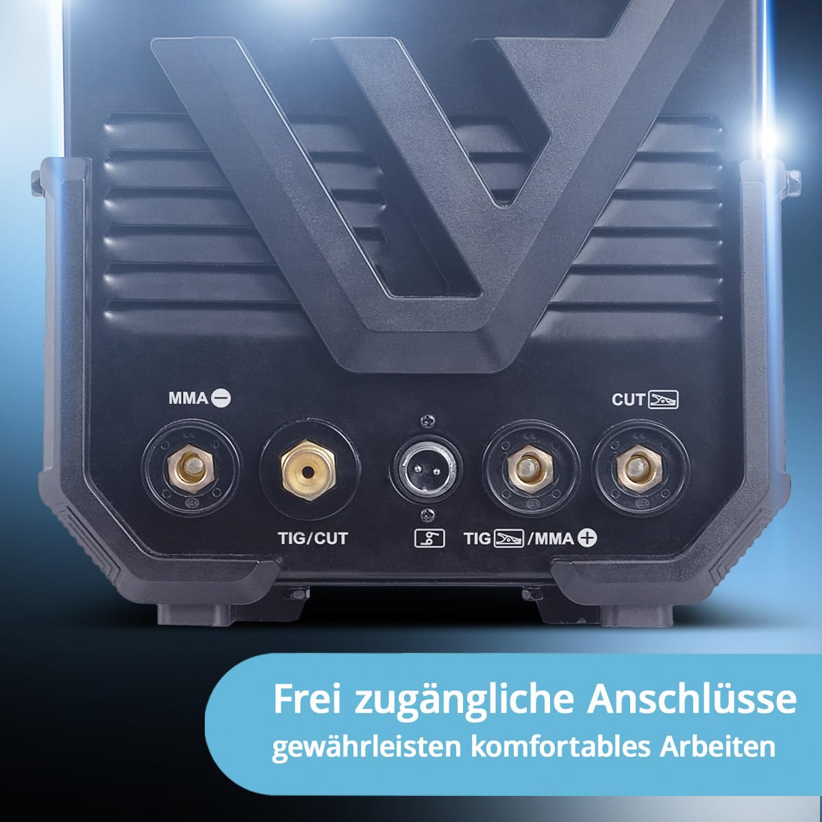 STAHLWERK Schutzgasschweißgerät 3-in-1 Kombi AC/DC WIG 200 CUT ST - WIG & MMA bis 200 A, Plasmaschneiden bis 45 A und bis 12 mm Schnittstärke, HF-Zündung, Edelstahl, Kupfer, Aluminium, Titan