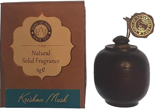 Miniatura 10 de Song of India - Perfume sólido en tarro de palisandro tallado a mano con tapa atornillada (almizcle egipcio)