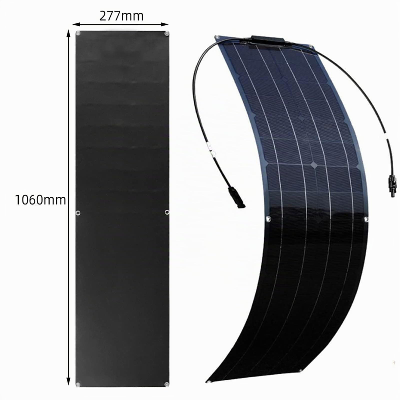 Panel Solar Flexible De 400 W (2 Piezas) - Controlador De Carga De 40 A, Panel Solar Monocristalino, Kit De Panel Solar De 18 V, Para Caravana, Remolque, Barco, Cabina