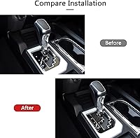 Vista 3 de Bilisin Decoración de fibra de carbono compatible con Toyota Central Control Panel de cambio de marco, accesorios interiores para Toyota Tundra 2014