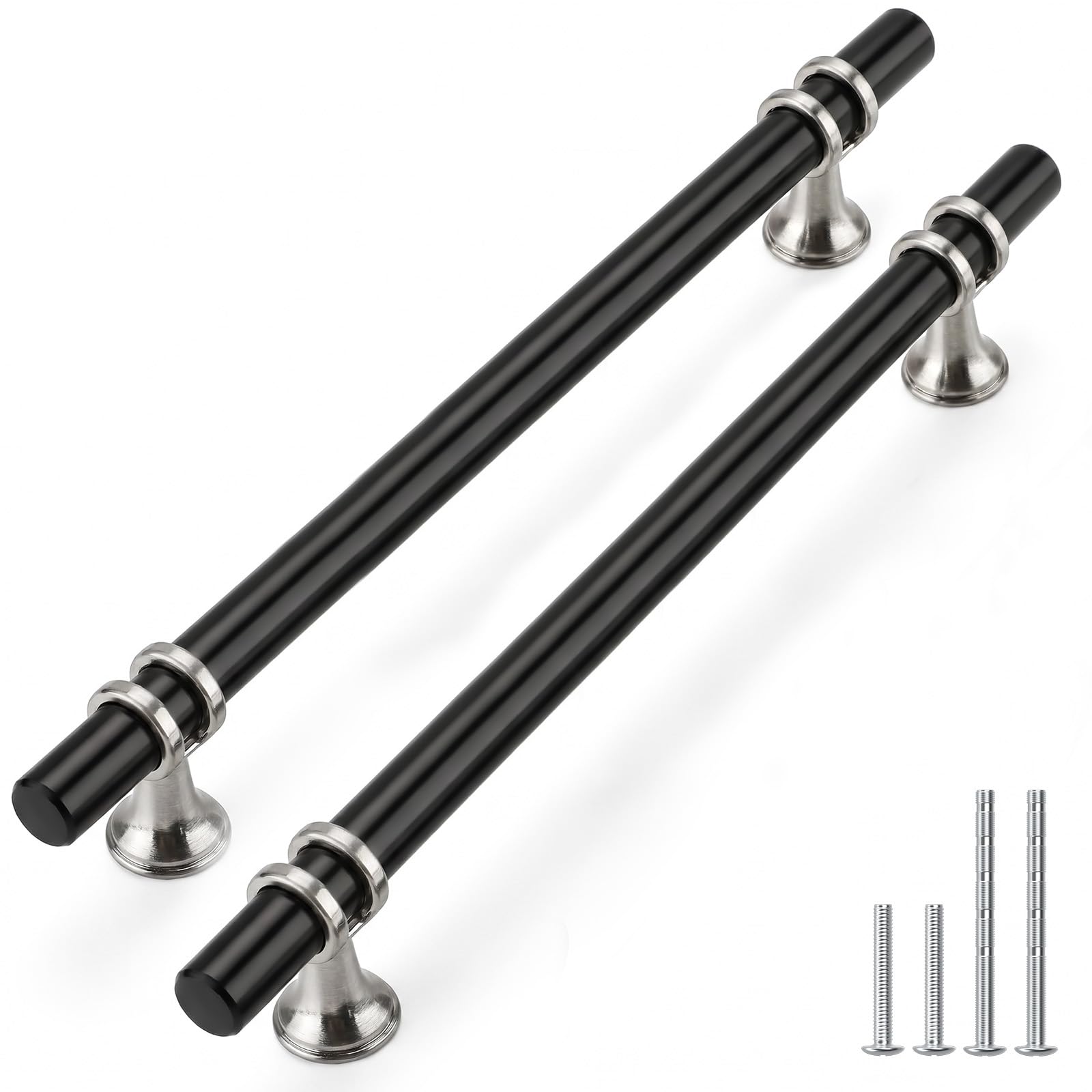 Rergy 10 Pack 3 Inch Hole Center Brushed Nickel and Gold Cabinet Pulls — Amazon image 25