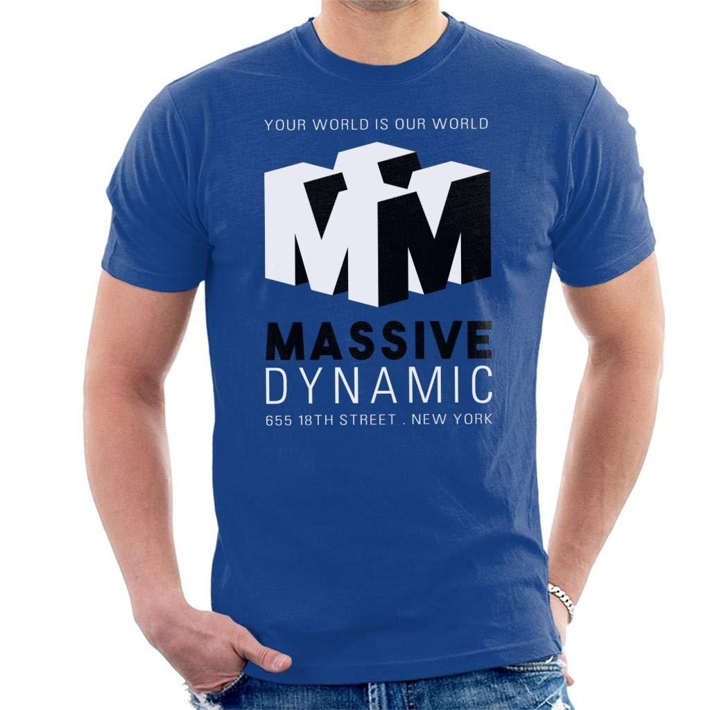 Cloud City 7 Men's Royal Blue Fringe Massive Dynamic Logo T-Shirt