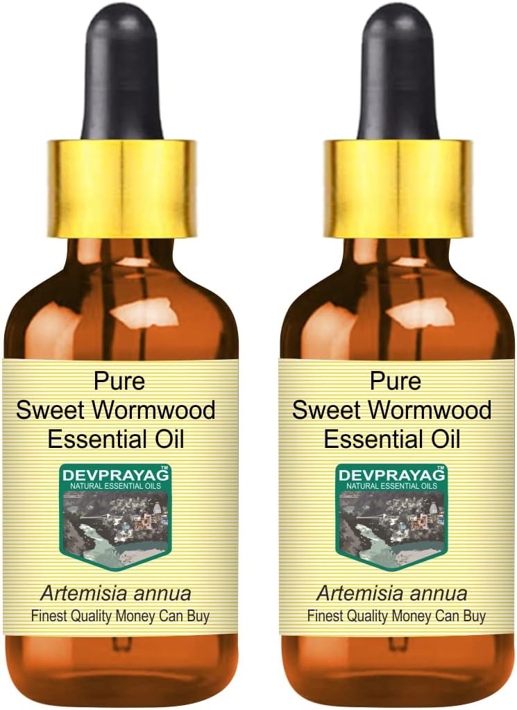 Pure Sweet Wormwood Essential Oil (Artemisia annua) with Glass Dropper Steam Distilled 5ml