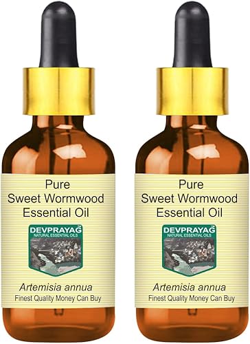 Miniatura 9 de Aceite esencial puro de ajenjo dulce (Artemisia annua) con cuentagotas de vidrio destilado al vapor 0.2 fl oz (0.16 oz)