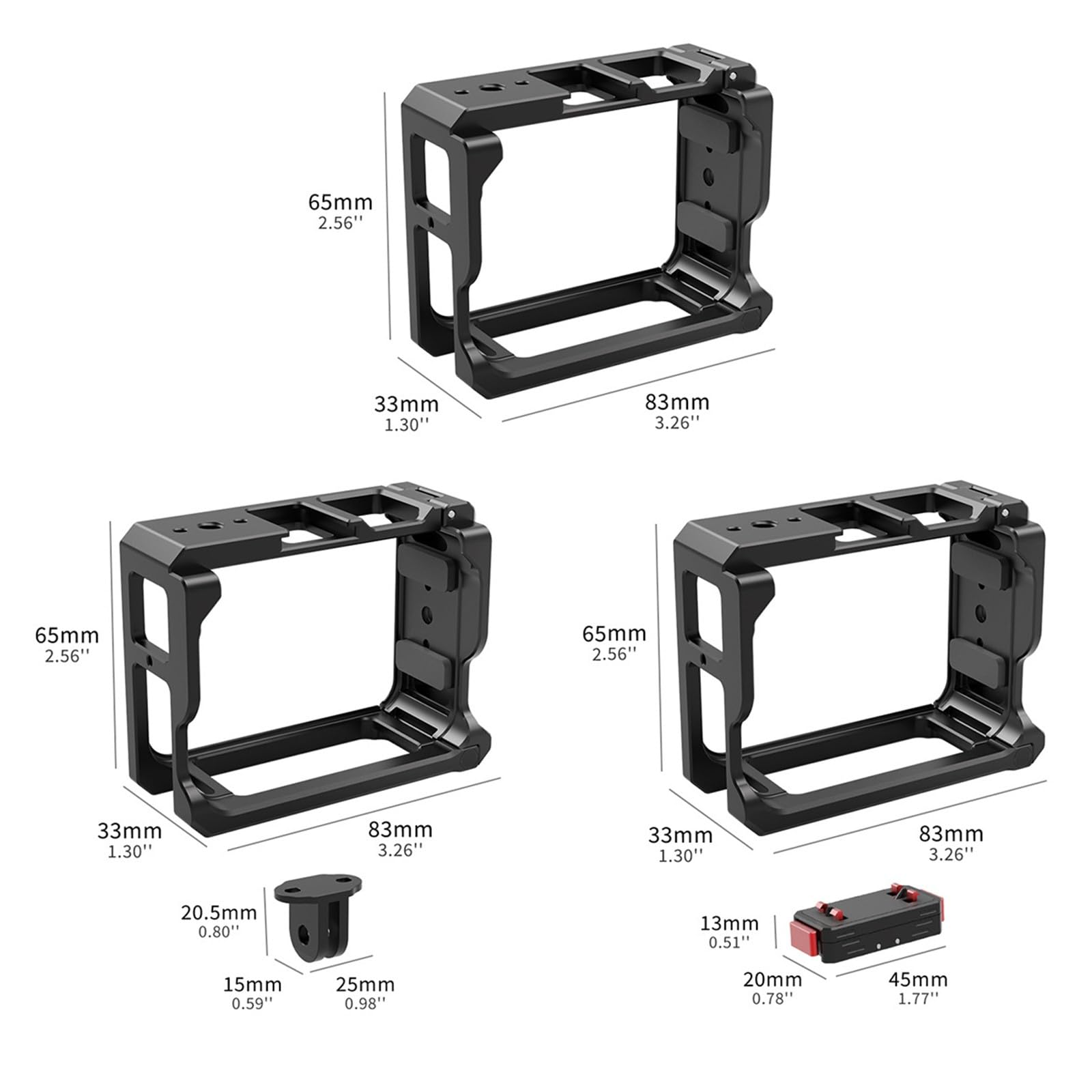 Funda protectora Pro2 con sistema de bloqueo para cámara de fotos horizontales y verticales