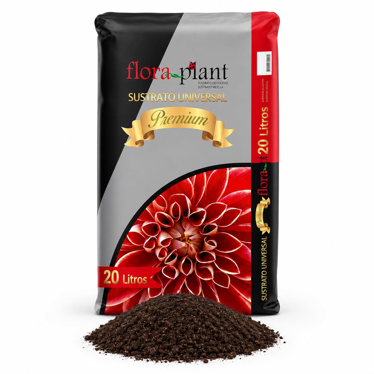 FLORAPL20 Sustrato Universal 20 L, Marrón (4 Unidades)