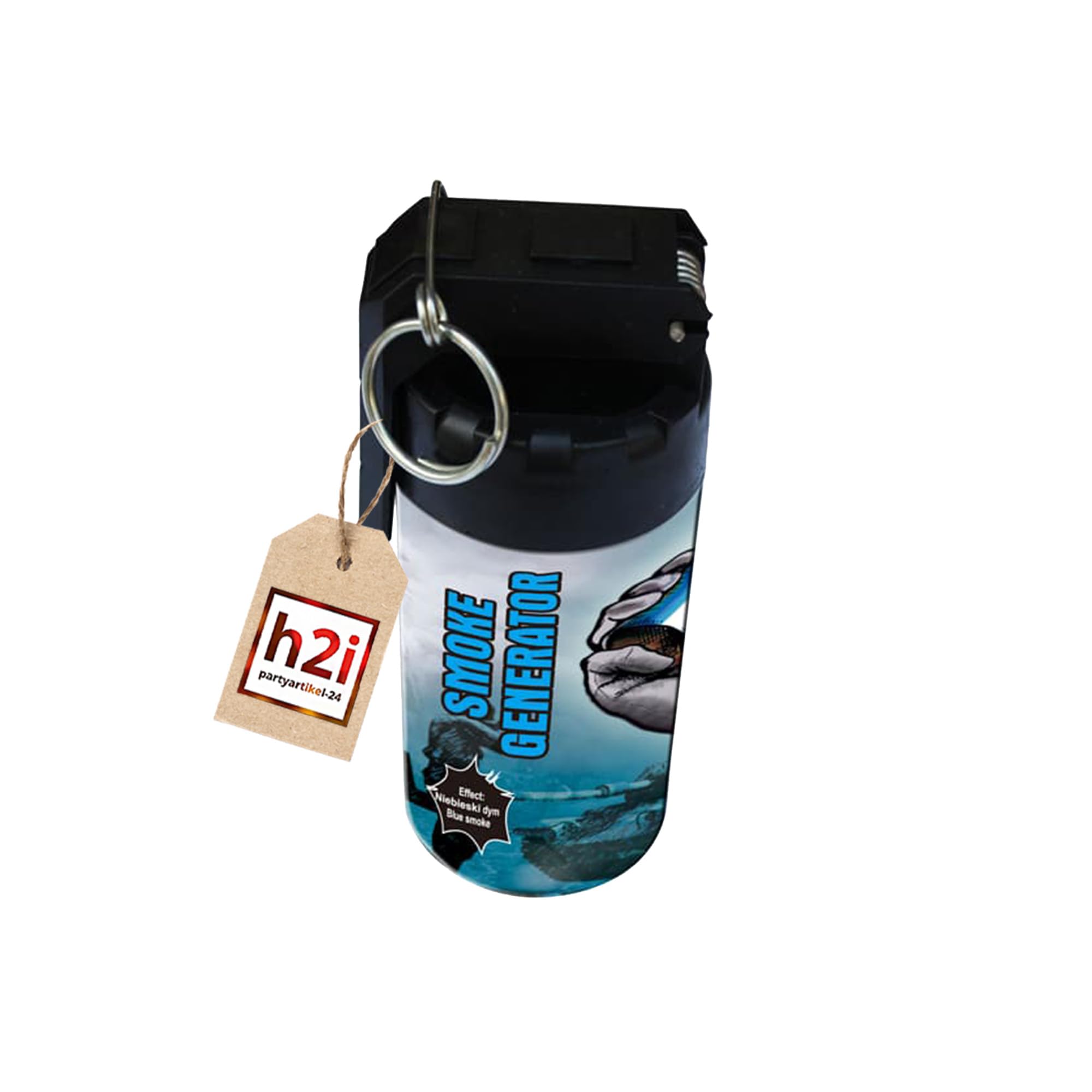 H2i Rauch Vulkan Fontäne - Smoke Tube Rauchfackel Rauchtopf Rauchgenerator Rauchbombe - 5 Stück Rauchfarbe Orange - Dichter Kräftiger Rauch - Brenndauer Ca. 45 Sek - Ganzjahresfeuerwerk Kat T1/F1