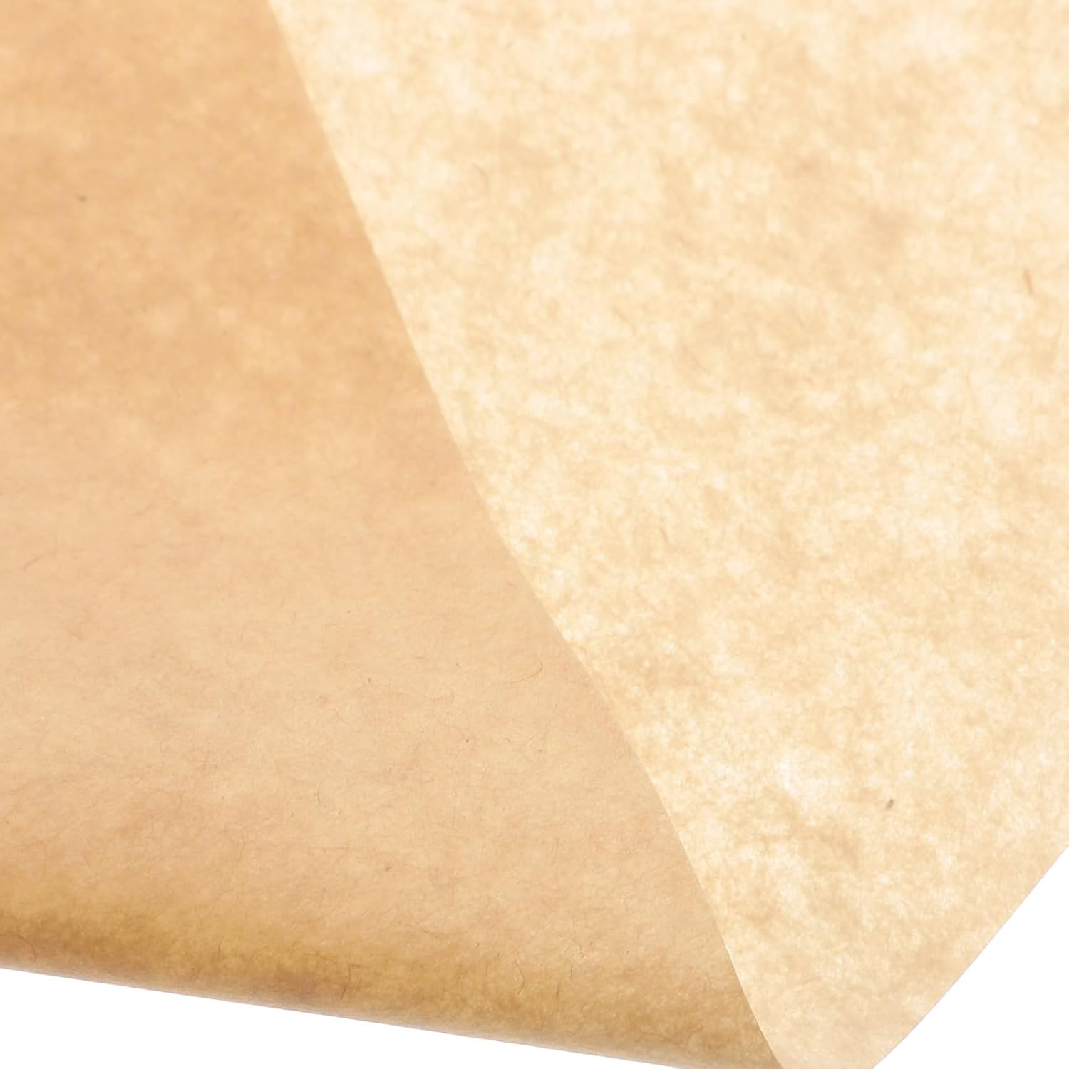 Fried Food Paper Oil-Absorbing Kitchen Snack Mat 20X20Cm Natural Kraft Parchment Non-Stick Greaseproof Sheets 500pcs for Baking and Frying