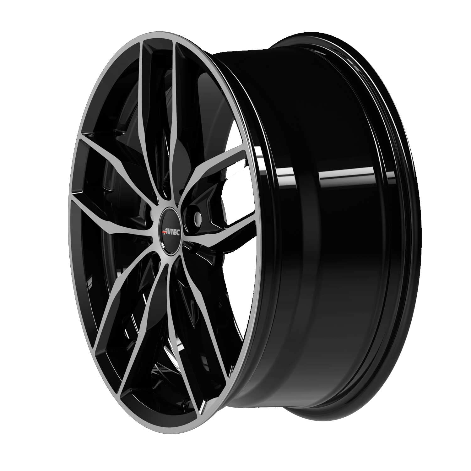 Cerchio in lega AUTEC 7.50 x 17 Schwarz Poliert ET: 30.00 PCD: 5 x112.00 Foro centrale:66.60