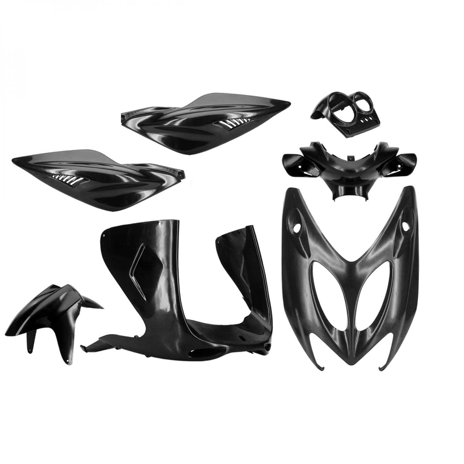 KIT CARROSSERIE ADAPT. YAMAHA NITRO / AEROX A PEINDRE 1997 - 2012 (KIT 7PCS)