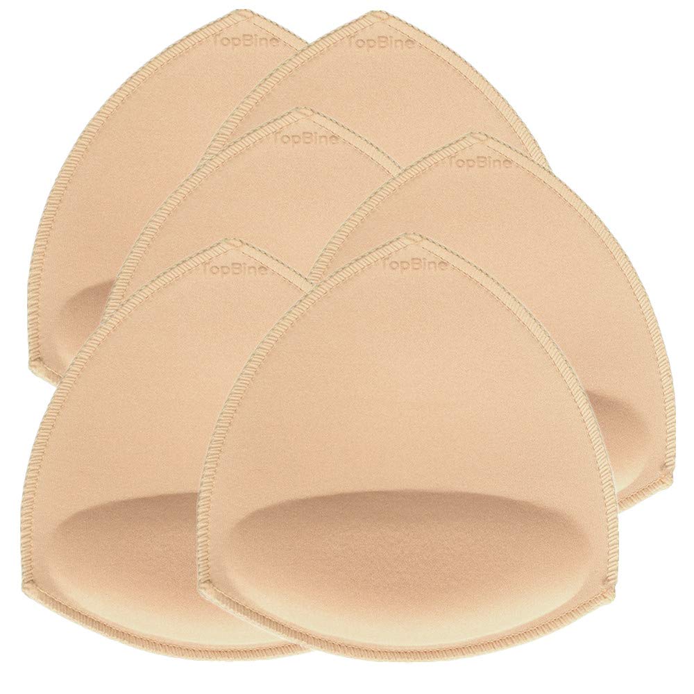 TopBineBra Pads Inserts Women's Sports Cups Removable Bra Replacement Insert for Bikini Swimsuit