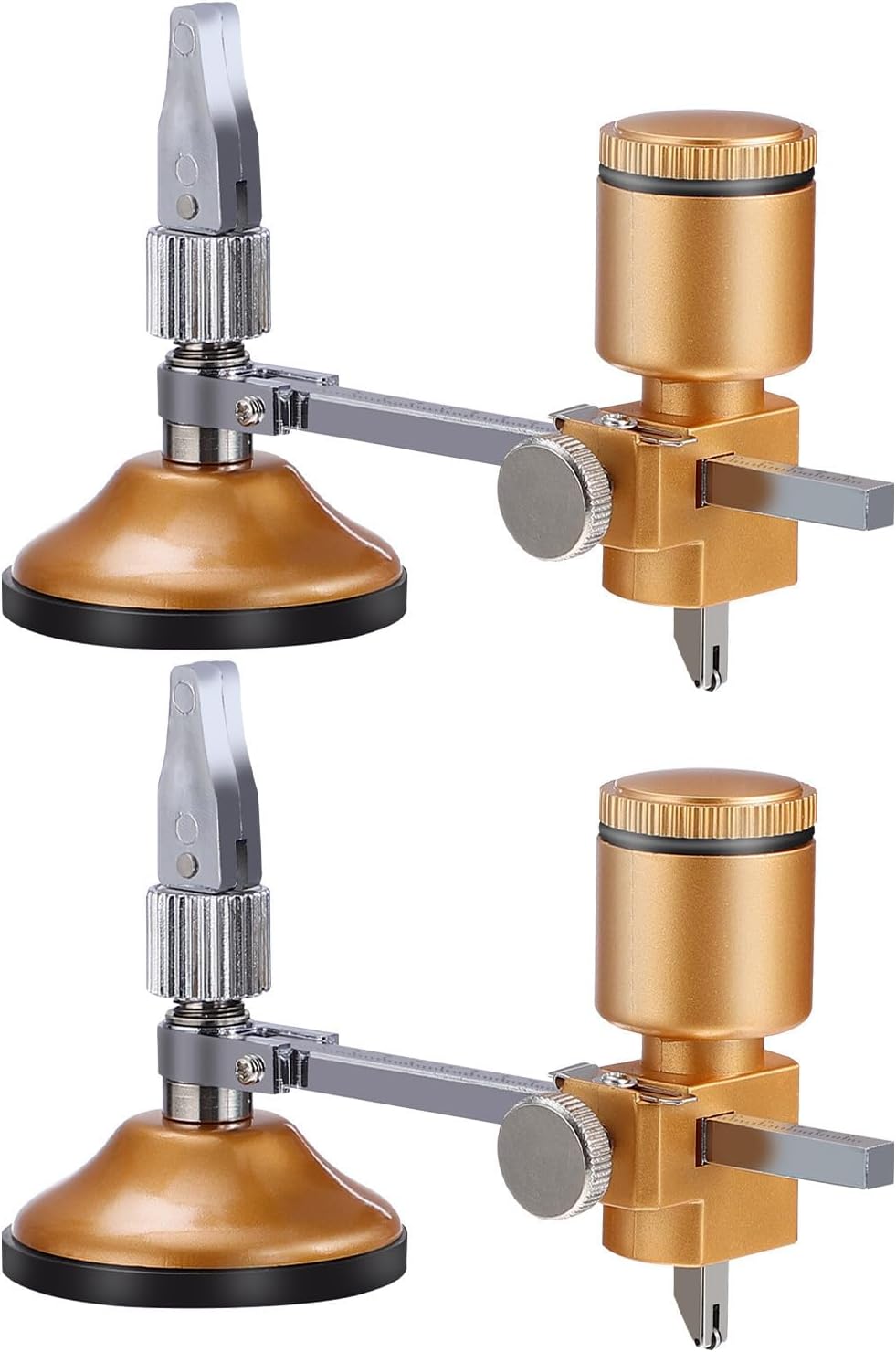 Balacoo 2pcs Glass Cutter Tool with Suction Cup for Ceramic and Tile Cutting, Sturdy Alloy and Plastic Material, Versatile Material Application for Diverse Projects and DIY Window