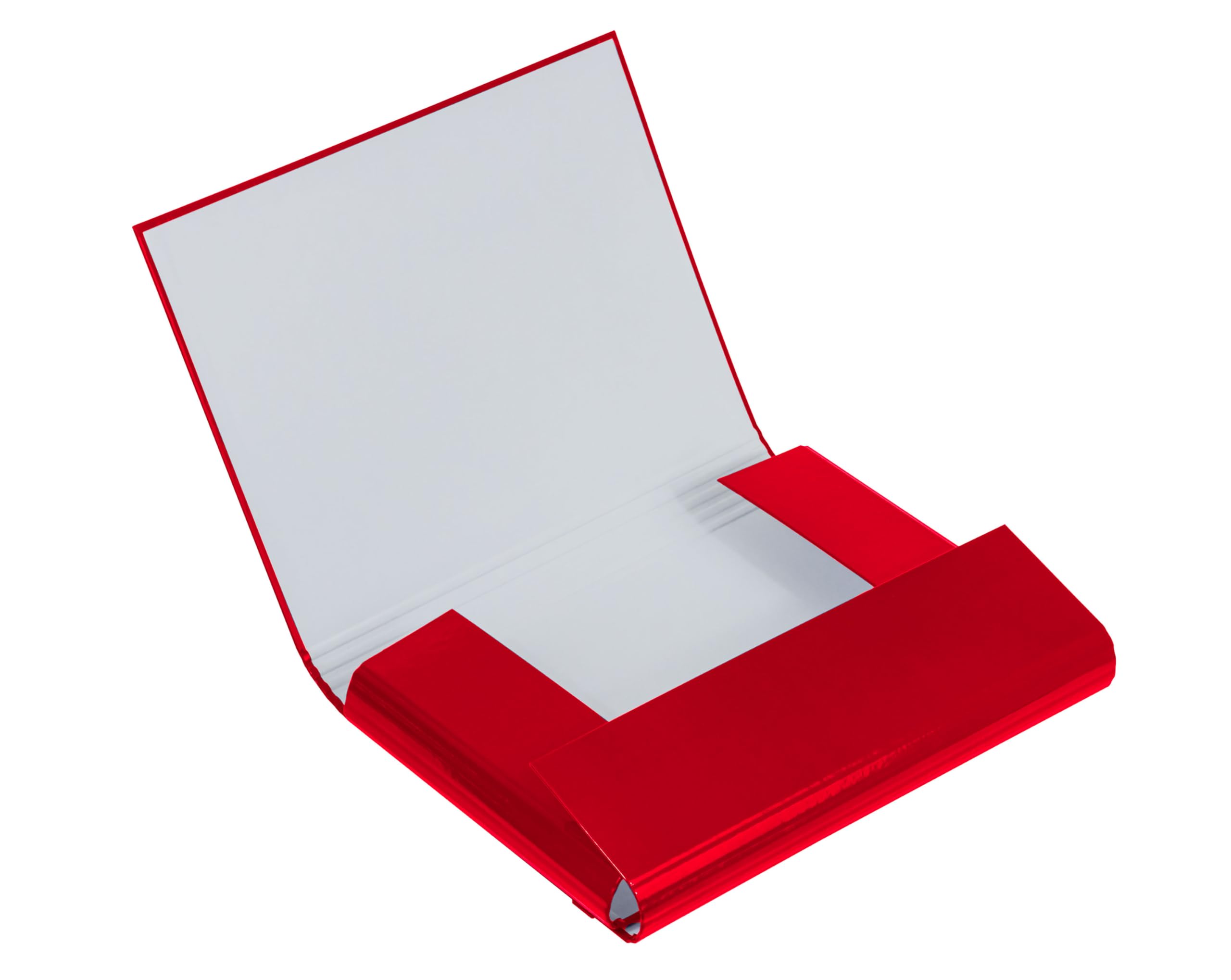 Interdruk A4+ Expanding File Folder Box Rigid - Red, 24 x 31 cm - Image 2