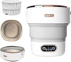 VOWEL-SeMi AuToMaTiC pOrTaBlE CaMpInG WaShInG MaChInE, 16 lArGe cApAcItY MiNi wAsHiNg mAcHiNe DrAiN BaSkEt, FoLdAbLe wAsHiNg mAcHiNe wItH 3 DeEp cLeAnInG MoDeS