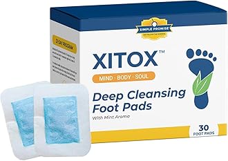 Simple Promise - Xitox Foot Pads - Rejuvenates Your Body for More Restful Sleep - Contains Natural Herbal Ingredients - 30 Foot Pads