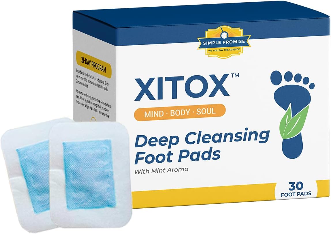 Simple Promise "- Xitox Deep Cleansing Pads - Rejuvenate Your Body For More Restful Sleep - Relieves Tension - Contains Natural Herbal Ingredients - 30 Pads