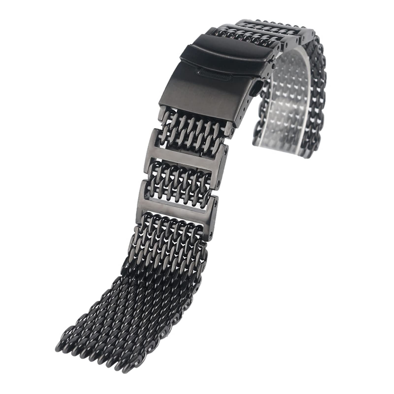 HIFFEY Cinturino Elastico Universale For Orologio 16/18/20/22mm Cinturino Elastico For Orologio Dorato/nero/argento Senza Fibbia Cinturino Elastico In Acciaio Inossidabile (Color : Golden - Foto 9