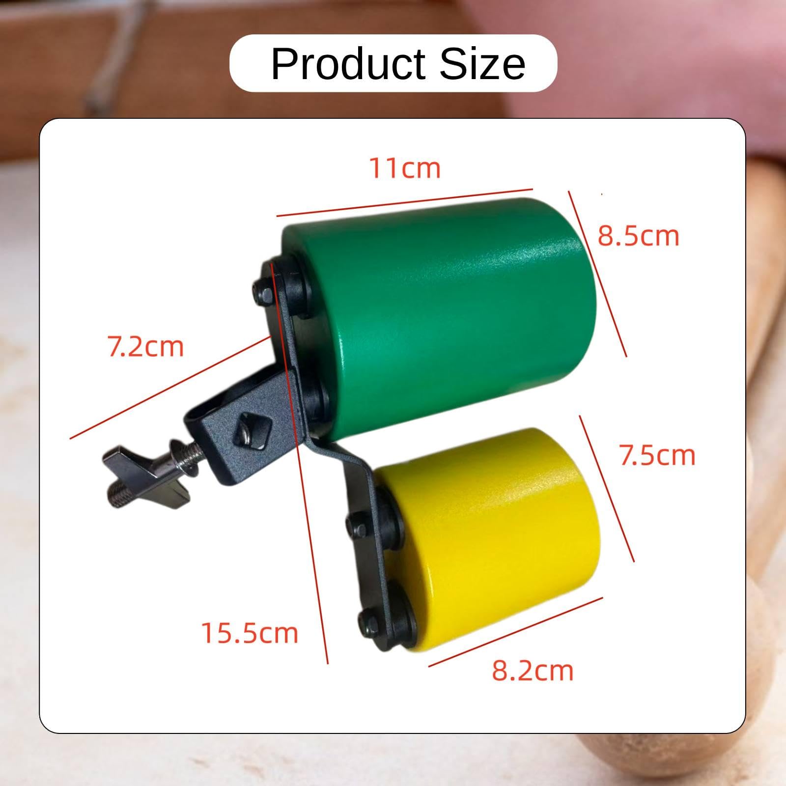 Campanaccio per Percussioni, Alti, Strumento a Percussione per Batteria, Accessorio Versatile in Lega di Zinco, Suono Chiaro, Adatto per F, Verde Giallo