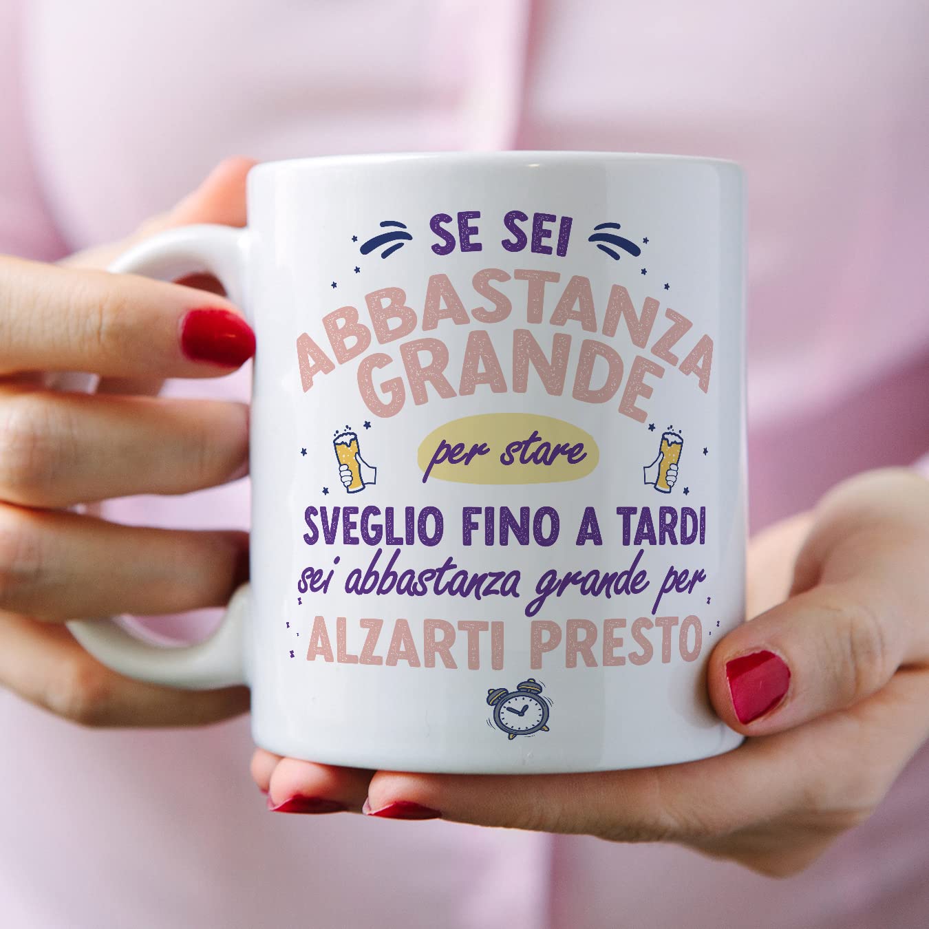 Tazza Regalo Per Mamma - Ceramica 350ml Con Scritta 'Regole Della Mamma' - Idea Per Festa Della Mamma E Compleanno - Foto 7