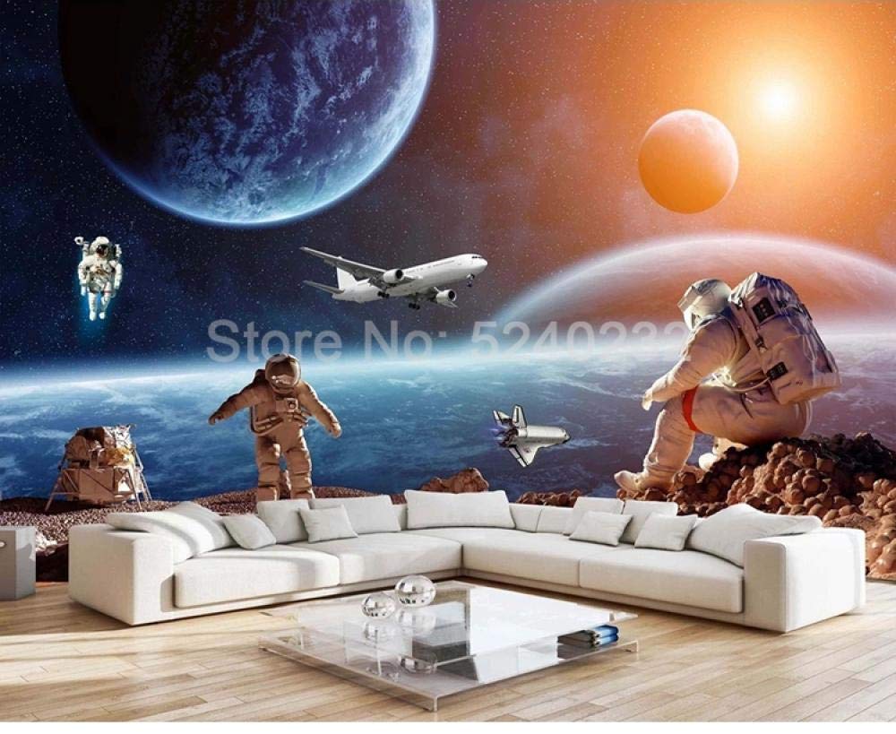 Papier peint mural 3D ciel étoilé grand format 300x210 cm pour déco salon et chambre enfant