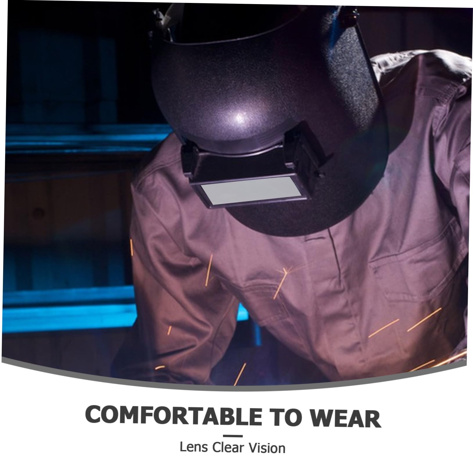 Ciieeo 100piezas Lentes De Repuesto Para Casco De Soldadura Vidrio Transparente Accesorio Para Protección y Visibilidad Soldadores
