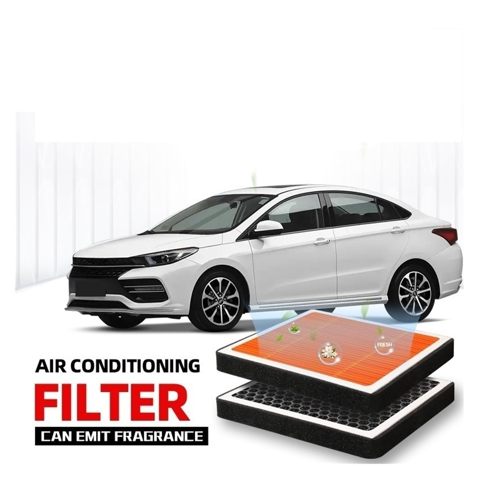 pour Ch&ery Arrizo 6 Filtre de Cabine à Air Charbon Actif climatisation avec pour Purifier l'air la Voiture activé Automobile Éléments Filtres