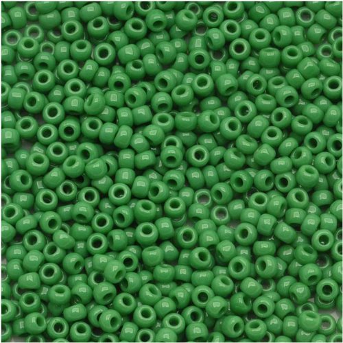 Toho Round Seed Beads 11/0 #47D 'Opaque Shamrock' 8g