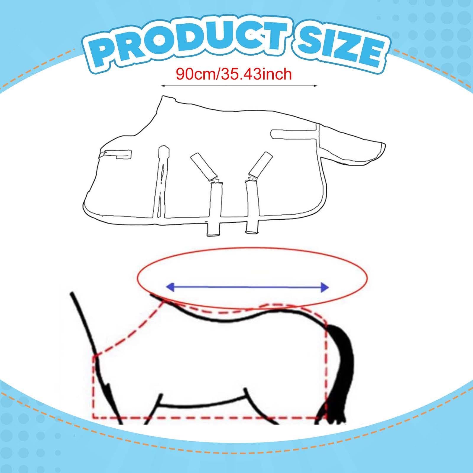 Manta para Caballo Confeccionada en Tela Oxford Impermeable Transpirable con Aislamiento Térmico Y Forro de Poliéster Adecuada para Proteger contra Ba