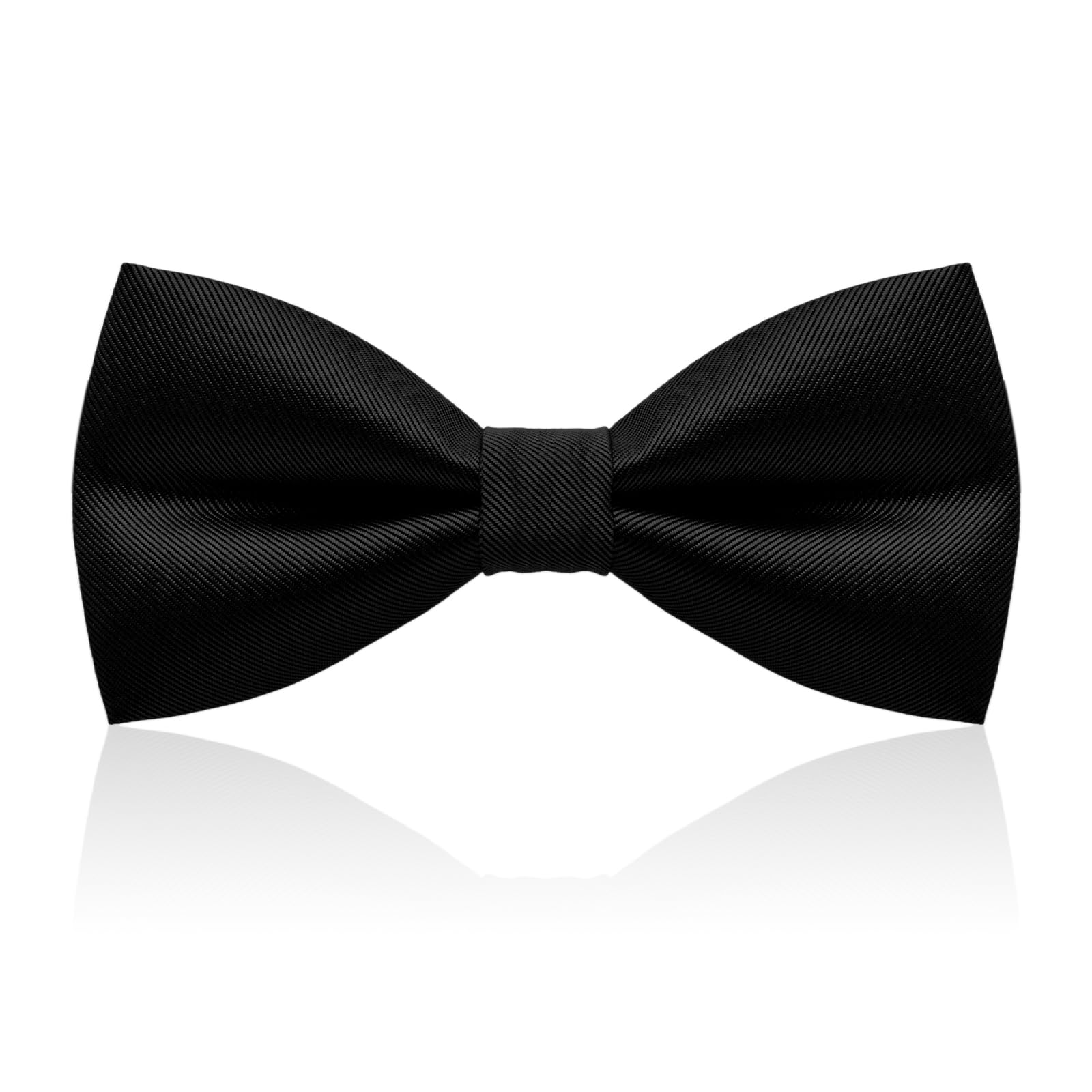 Bow Tie Pre-Tie Style Bowtie, Mens Classic Bowtie for Wedding Formal Events, Solid Vintage Tuxedo Bow Ties for Adults and Children