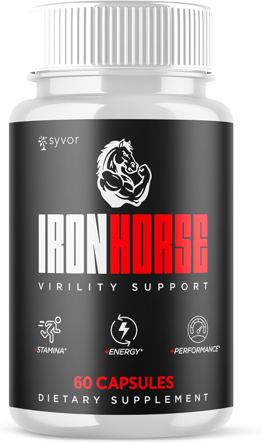 Iron Horse Supplement Pills, Official Iron Horse Pills for Men with All Natural Ingredients, Advanced IronHorse Capsules Designed to Support Health and Wellness with Premium Vitamins (60 Capsules)