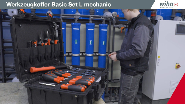 Wiha Lehrlingskoffer Werkzeugkoffer Basic Set L mechanic 40 teilig I Werkzeugkiste mit Profi Werkzeug befüllt I… – Bild 5