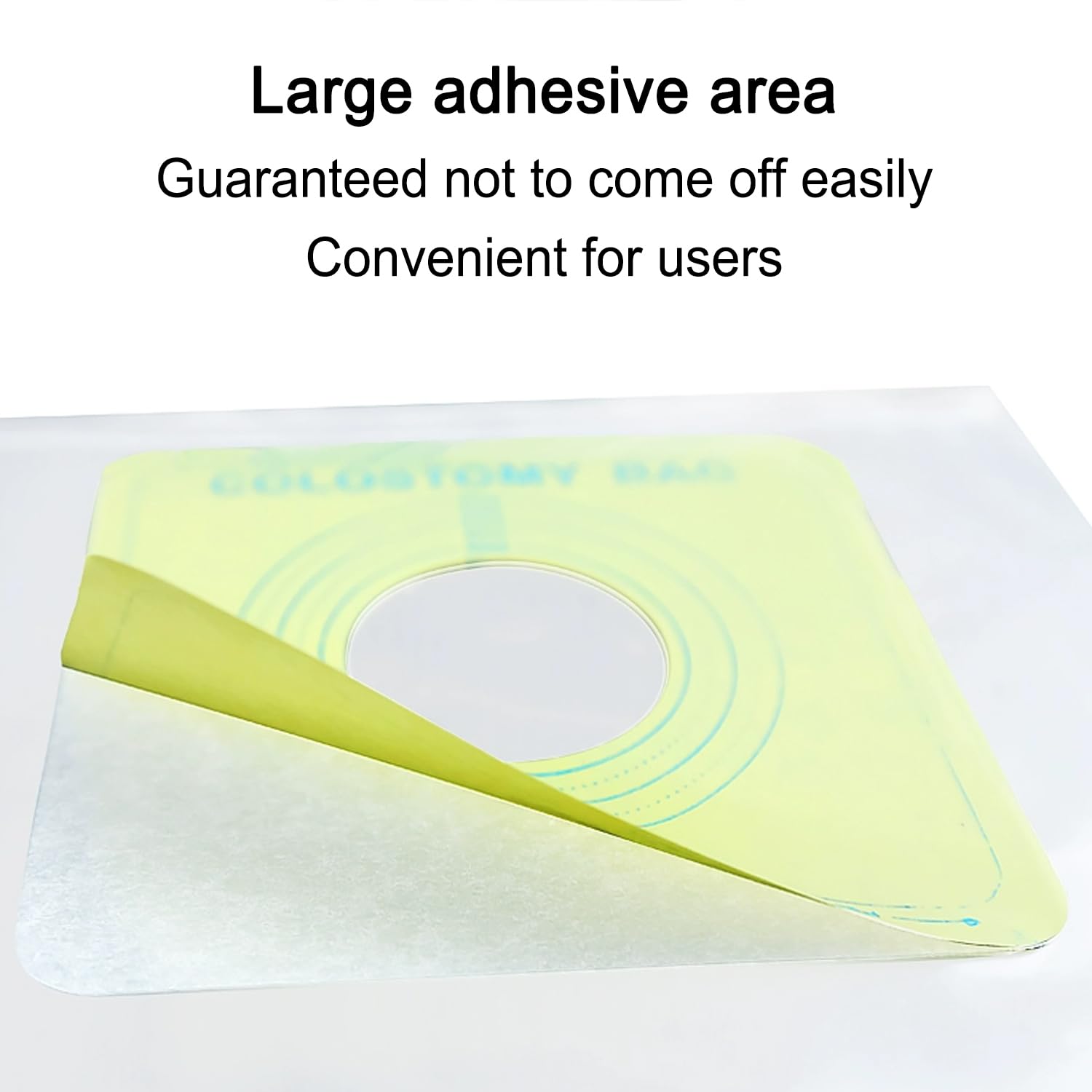 100 Piezas/1 Pack Bolsa De Ostomia Desechable, Bolsa De Colostomia Impermeable, Bolsa Ducha Para Diálisis Peritoneal, Protector Catéter Bolsas Ducha Recortables (Max 35-60mm), Diseño Bolsa Sellada