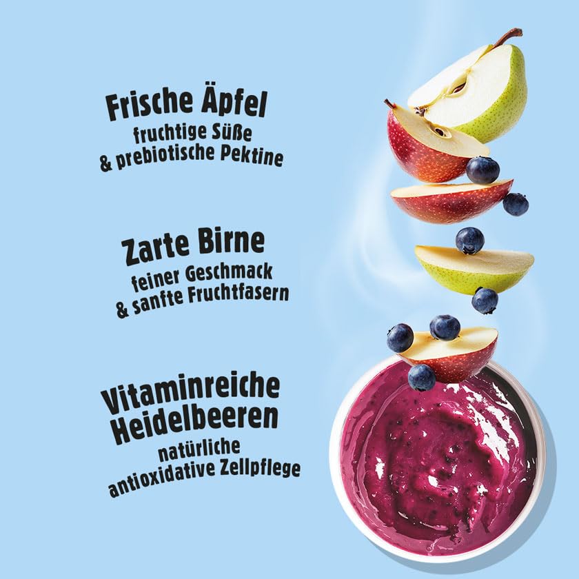 Fellows Superfruit Topping für Hunde - Ergänzungsfuttermittel mit Apfel, Birne, Heidelbeere, vegetarisch, fördert Flüssigkeitsaufnahme, Vitaminboost, als Hunde EIS geeignet, Barf-geeignet, 9 x 200 g