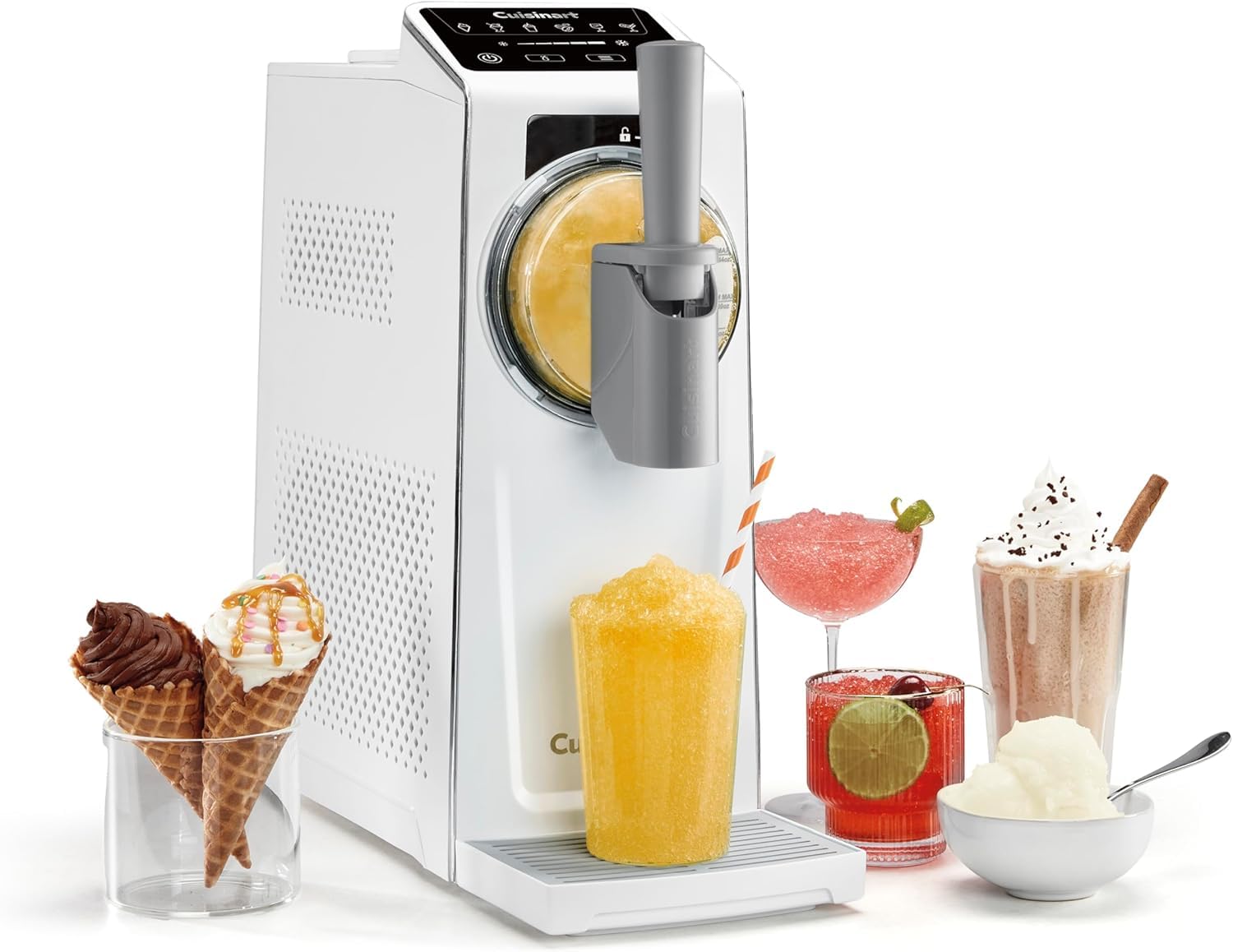 Cuisinart ICE-200IN 6-in-1 Slushy & Soft Serve Maker, Built-In Compressor Ice Cream Machine, Makes Soft Serve, Slushies, Sorbet, Frozen Yogurt, Frappes & Frozen Drinks, 1.7 Quart Capacity-image-27