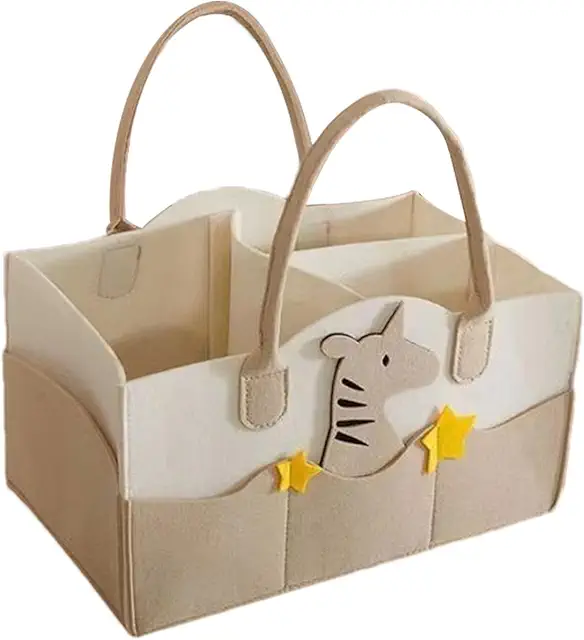 Organizador Pañales Portátil | Cesto Muda Fraldas Grande con Múltiples Compartimentos