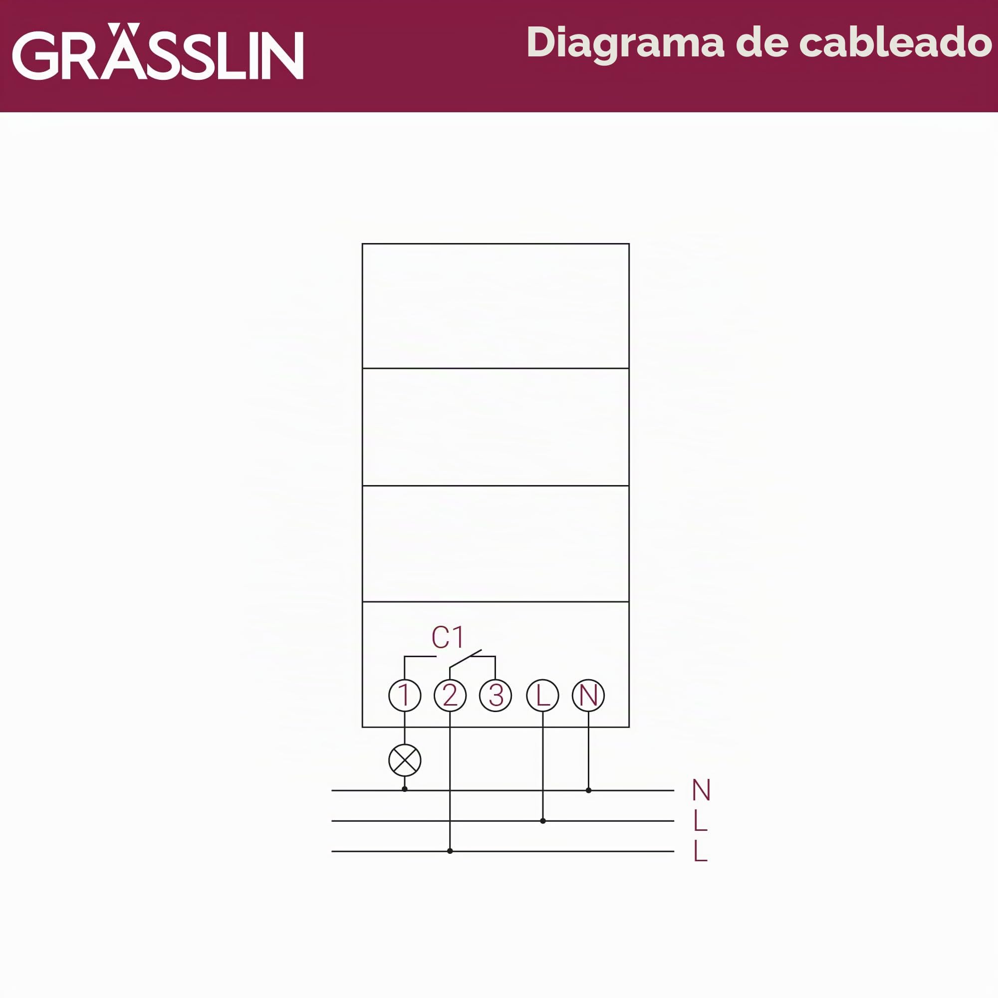 01.28.0001.1 Talento 111 Timer analógico Carril DIN 3 módulos 230V | Montaje en carril DIN, mecánico, 1 canal, programa diario, borne enchufable, 15 min, LED 180 W, halógena 1100 W, IP20, 50 Hz