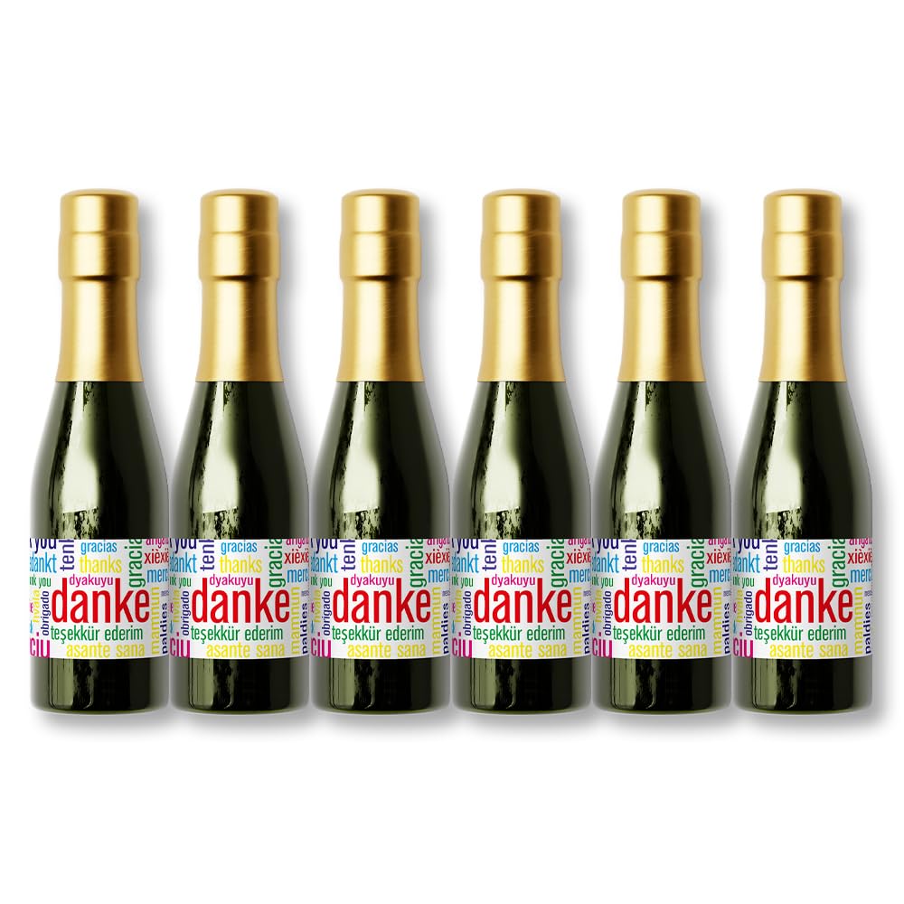 6 x Secco Perlwein 0,2 Liter "Danke" 10,5% Vol.
